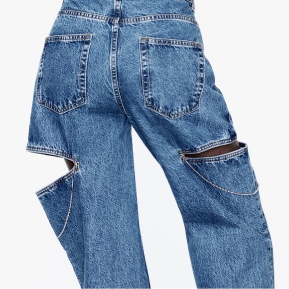 ‼️Price Firm‼️ Zara cut out jewel jeans - Picture 8 of 9